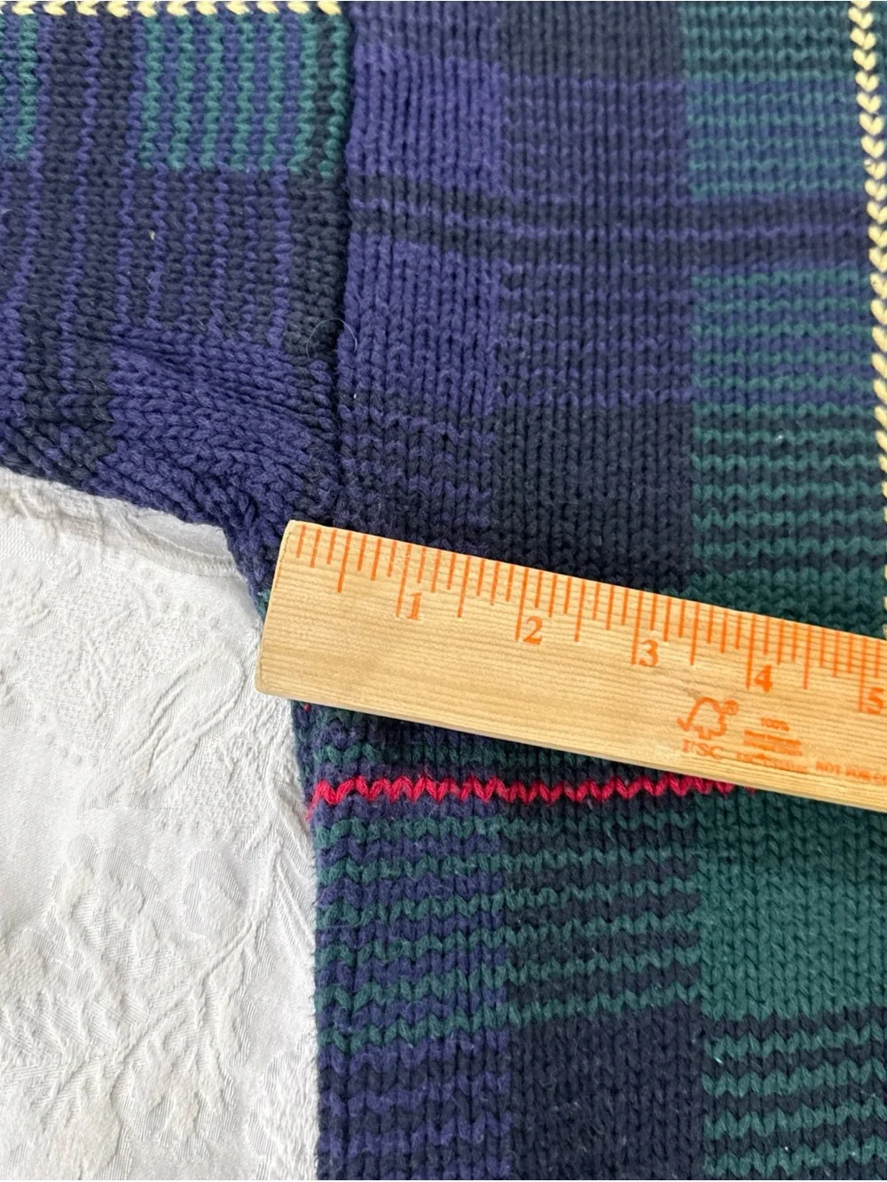 Vintage 9Os Multicolor Plaid Pattern Preswick & Moore 100% Cotton XL Sweater